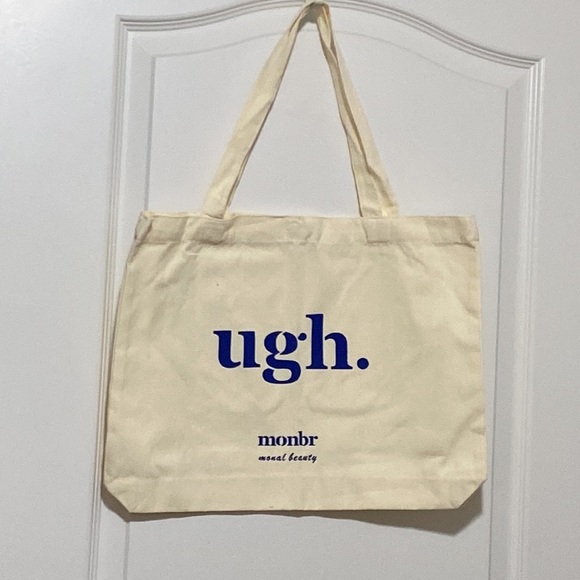 Canvas Multifunction Shopping Bag “UGH.” NIB - Picture 2 of 4